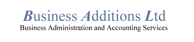 Business Additions Ltd - Business Administration and Accounting Services header.