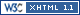 Valid XHTML 1.1